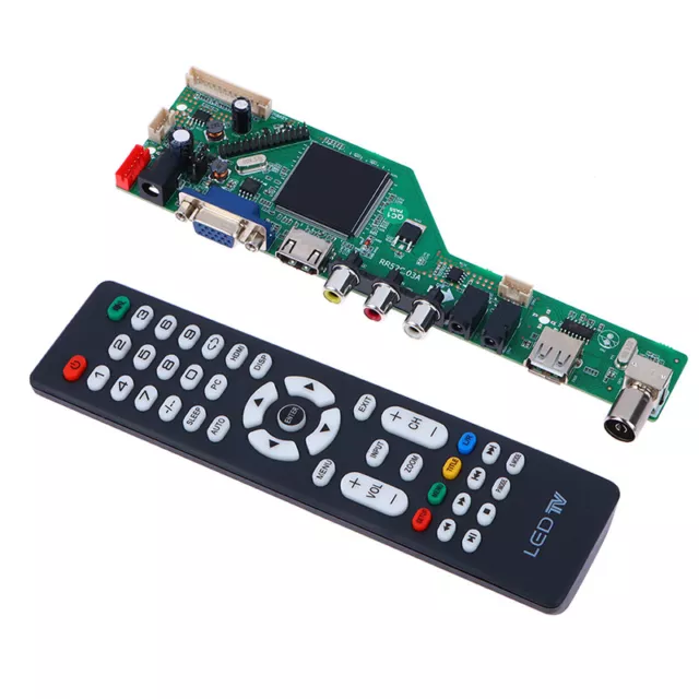 1Set LCD TV Motherboard RR52C.03A Support DVB-T DVB-T2 w/Free Key Remote Control