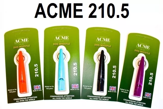 Acme 210.5 Single Pitch Dog Whistle - by Dog & Field 4 Colour Options Available