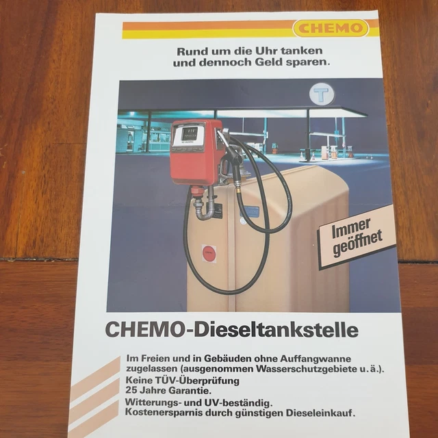 CHEMO Dieseltankstelle Schlepper Traktor Prospekt Landmaschine h