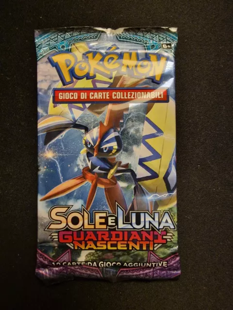 Nuovo Sigillato Sealed Bustina Booster Pokemon  Sole Luna Guardiani Nascenti