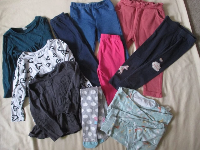 Girls Toddler Child Clothing Bundle - Age 2 - 3 Years - Tops Trousers etc 5