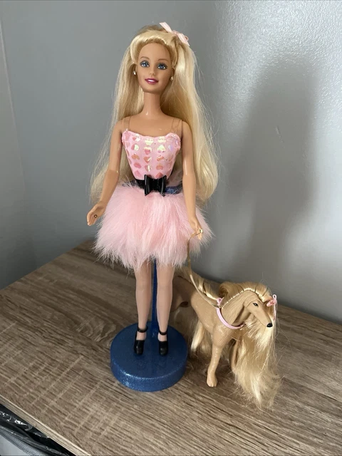 VINTAGE BARBIE GLAM Groom Doll With Afghan Dog PicClick UK
