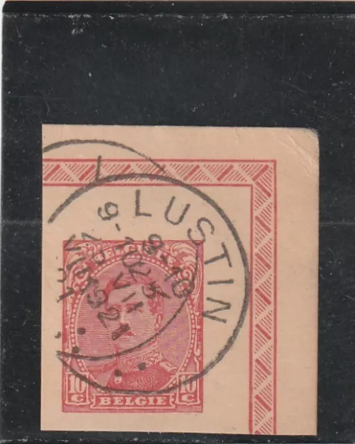 L6124 BELGIQUE N° Y&T 138 de 1915 " Fragment entier postal  "  Oblitéré