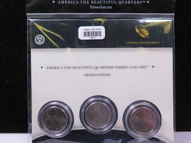 2010 America the Beautiful, 3 Coin Quarter Set. Gran Canyon,  Sale #13915