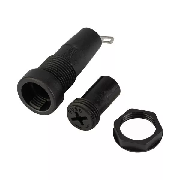 R-TECH 522820 Montage Panneau 5x20 Porte-Fusible Profil Bas Vis Sortie