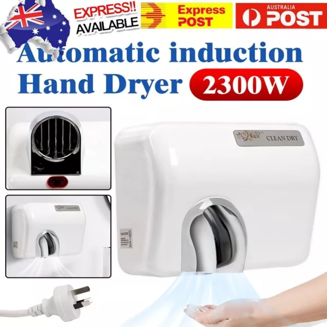 2300W Wall Mounted Super Powerful Automatic Electric Hand Dryer 360° Rotational