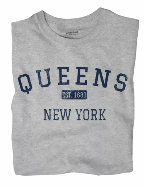 Queens New York NY T-Shirt EST