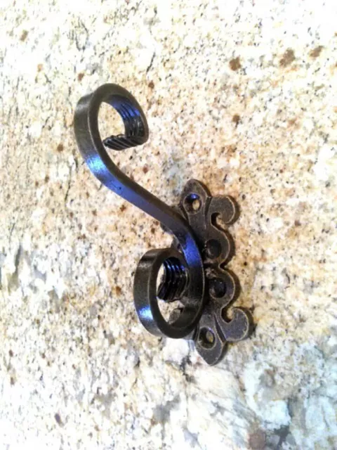 Iron Wall Hook, Coat hanger, Hat Hanger, Hook, Old World, Tuscan, Medieval, FDL