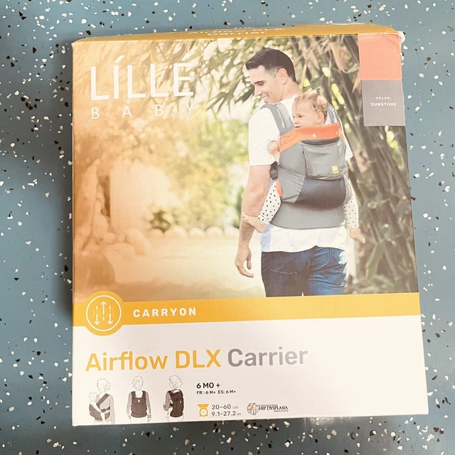 Flujo de aire ergonómico de transporte 3 en 1 LÍLLÉbaby - portador para niños pequeños, caja abierta