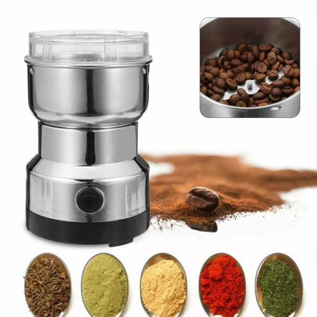 Electric Coffee Grinder Grinding Milling Nut Bean Spice Matte w/ Blade Blender