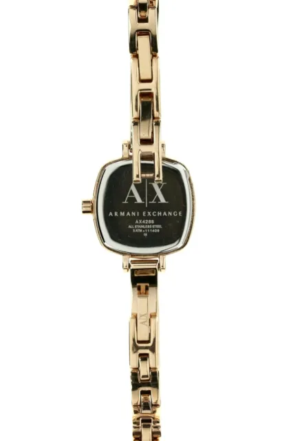AX ARMANI EXCHANGE Womens AX4288 Crystal Rose Gold Encrusted Bangle 22mm Watch 3