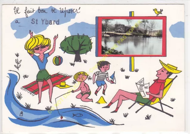 Cpsm 19140 Saint Ybard Humor Illustrator It Made Good Se - Spare Cover Only