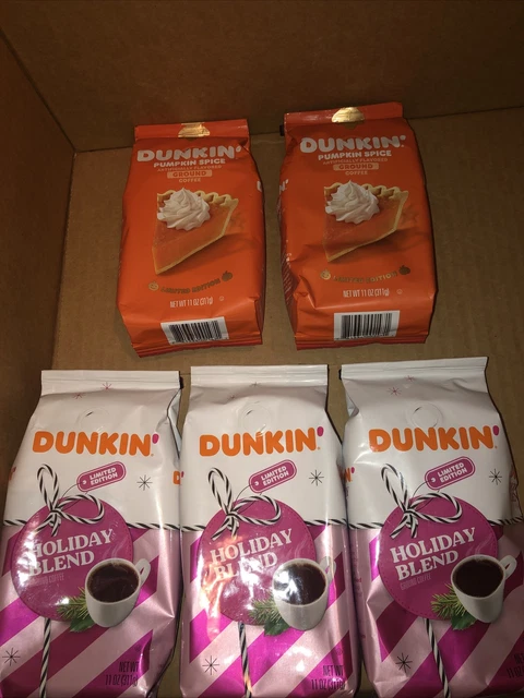 Dunkin' Donuts Seasonal coffee 11oz Ground Coffee - Pack of 5