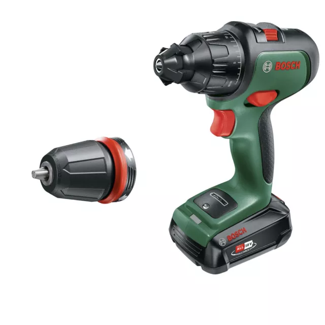 Bosch Combi Drill Driver Impact Cordless Keyless Powerful LED 18V 2.5Ah Li-ion