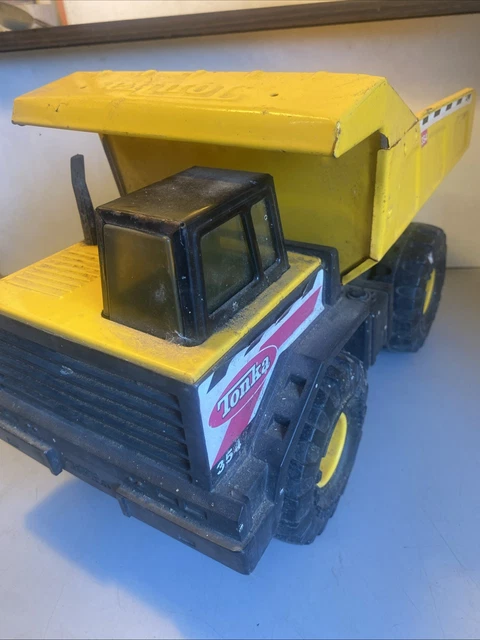 Camion Benne Hydraulique Tonka - Jouet En Tôle - 34cm - Vintage 1978/1980 - Vert