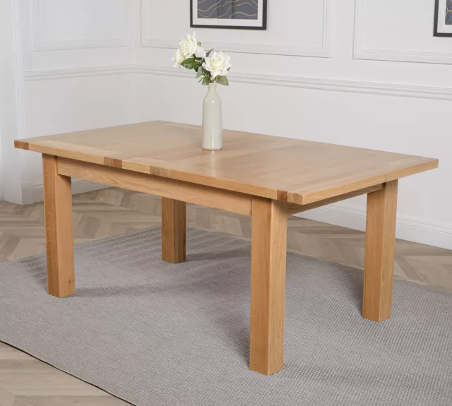 Seattle 150 - 210 cm Oak Extendable Dining Table for 6 - 8 People 3