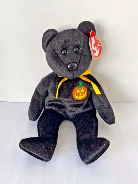 Ty Beanie Baby HAUNT  Bear  with tag Ex Con  *sale supports charity*