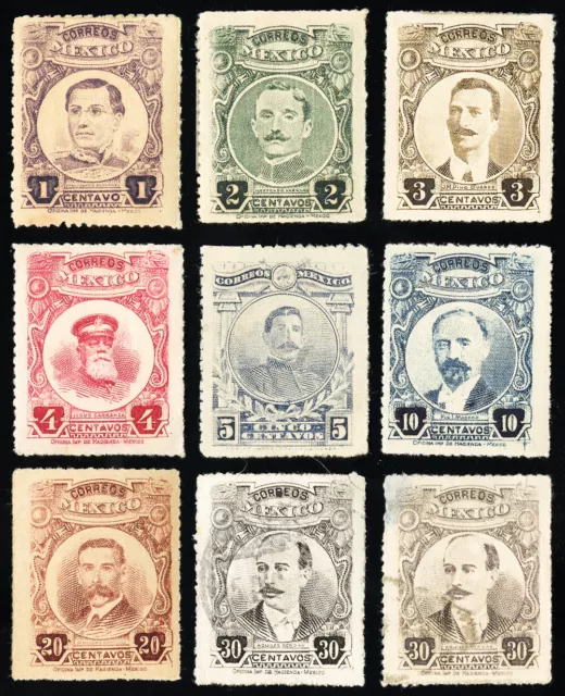 Mexico Stamps # 608-17 MH+Unused VF Scott Value $244.00