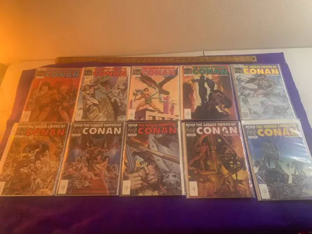 The Savage Sword of Conan 10 book lot 106 thru 115 F to NM will combine