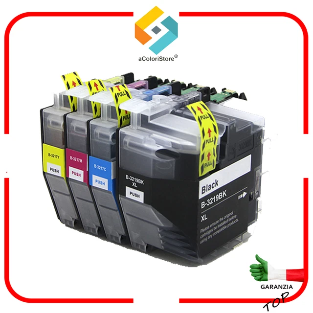 4 Cartucce compatibili per Brother MFC-J6930 J6530 J5730 j5330 DW LC3219XL 3217