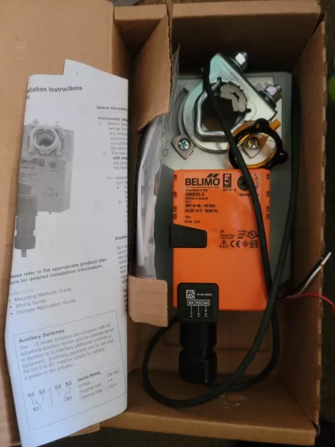 Belimo LMB24-3 AC/DC 24V 5Nm Non-Spring Return Damper Actuator - Orange