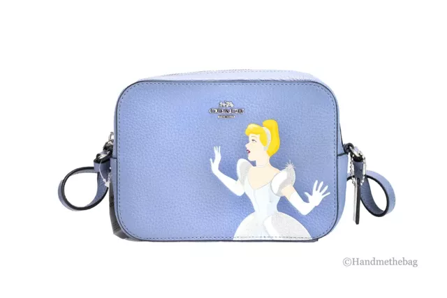 DISNEY X COACH Princess Cinderella Leather Mini Camera Crossbody Bag ...