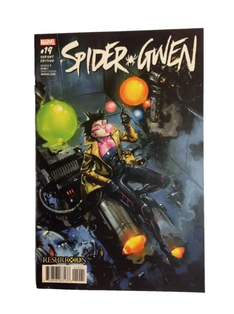 SPIDER-GWEN #19. Resurrxion Clayton Crain Variant Cover. Marvel Comics (2017).