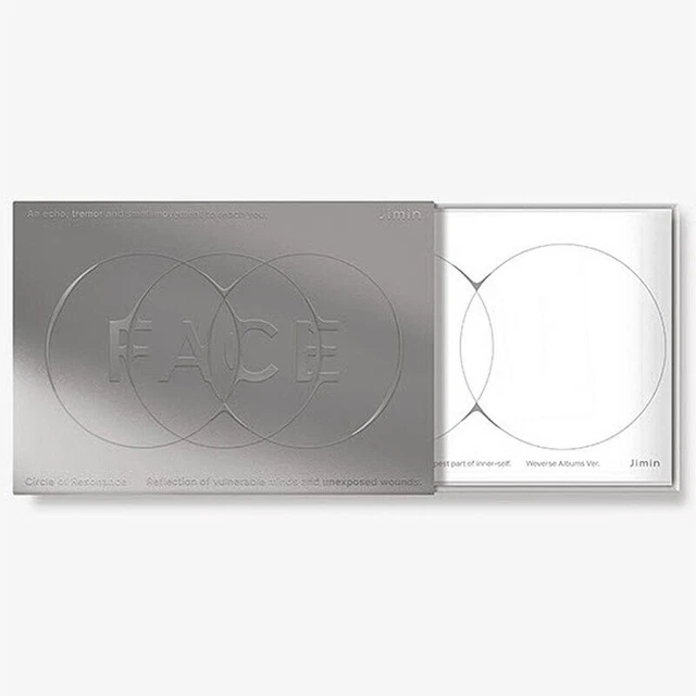 BTS JIMIN [FACE] Album WEVERSE ALBUMS Version QR Card+Booklet+Lyrics