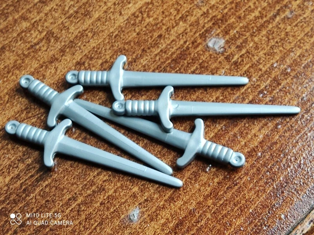 Pièces Détachées Playmobil - 2 Ceintures Grises Pour Chevaliers, Vikings, Romains - Occasion
