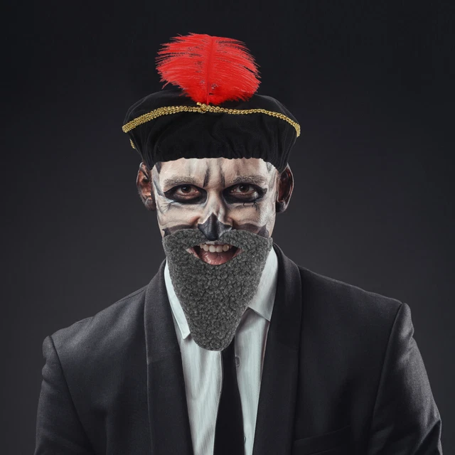 1 SET RENAISSANCE Hat And Beard For Men Medieval Costume Accessories