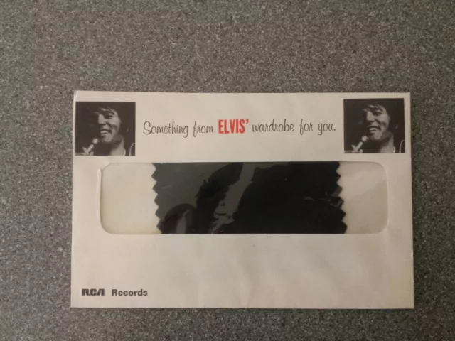 Something From Elvis' Wardrobe For You Swatch Piece Cloth Clothing Issued By RCA