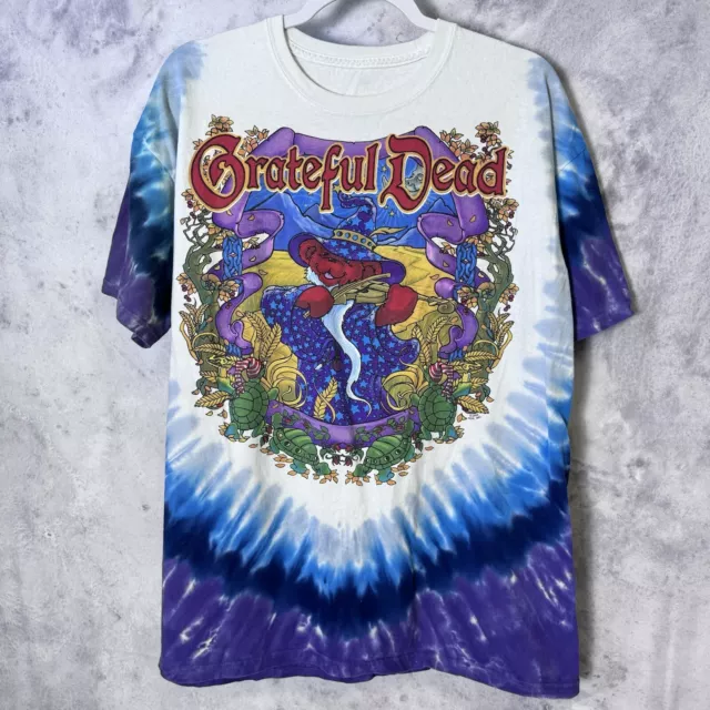 Vintage Grateful Dead T Shirt Mens XL Y2k GDP 2000 Terrapin Moon Tie Dye Q2