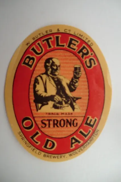 Mint Butler Wolverhampton Strong Old Ale  Brewery Beer Label