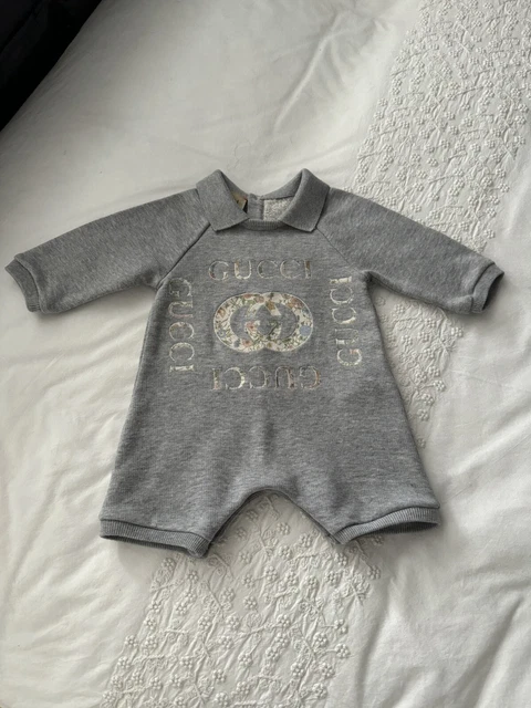 Gucci baby girls romper, age 0-3 months