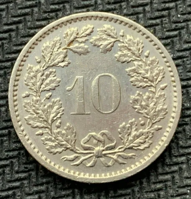 1974 Switzerland 10 Rappen Coin UNC  High Grade World Coin   #B1209