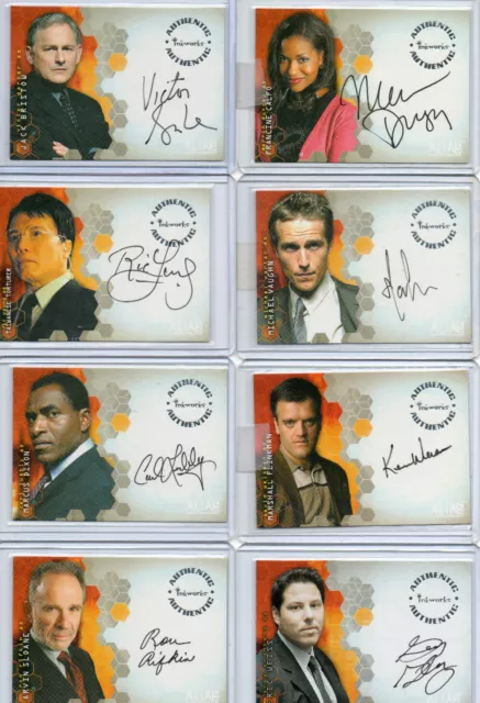 ALIAS Seasons 1,2,3 & 4  Autograph And Pieceworks Card Selection NM Inkworks