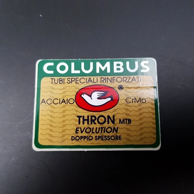 Autocollants Cadre Vélo Columbus THRON - Or - Vinyle - Décals Fourche - Neuf