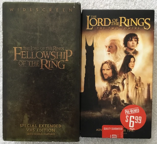 THE LORD OF the Rings VHS Two Towers & Fellowship of the Ring Special ...