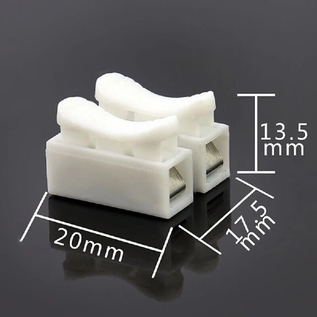 10/30X Spring Connector Wire Quick Cable Clamp Terminal 20*17.5*13.5mm U4D8