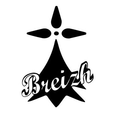 Breton Autocollant 22 BZH drapeau Breton Sticker  Breizh Bretagne logo 2 Taille:17 cm 