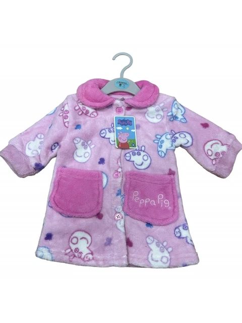 Vestaglia Neonata Con Bottoni Coral Flace Peppa Pig