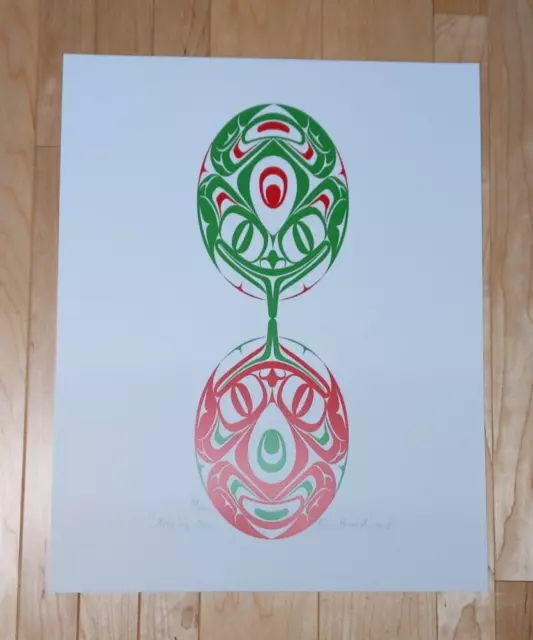 Kissing Frogs by Eric Parnell Haida Signed Limited Edition Print 78/100