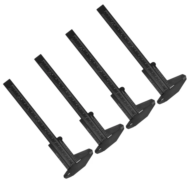 4 Pcs Metric Vernier Caliper Mini Pocket Tools Vernier Scale Calipers