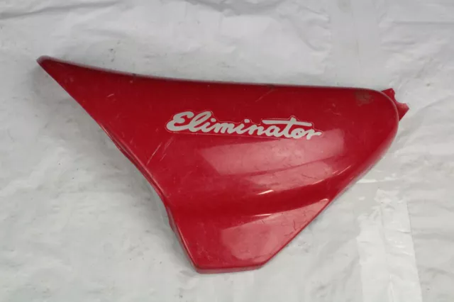 97 Kawasaki Eliminator 600 ZL600 ZL Left Red Side Cover Pane 36001-1332-B1 P3579