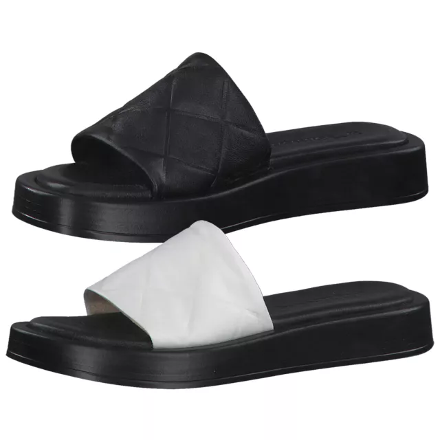 Tamaris Mules Femmes Plateforme Sabots en Cuir 1-27232-28