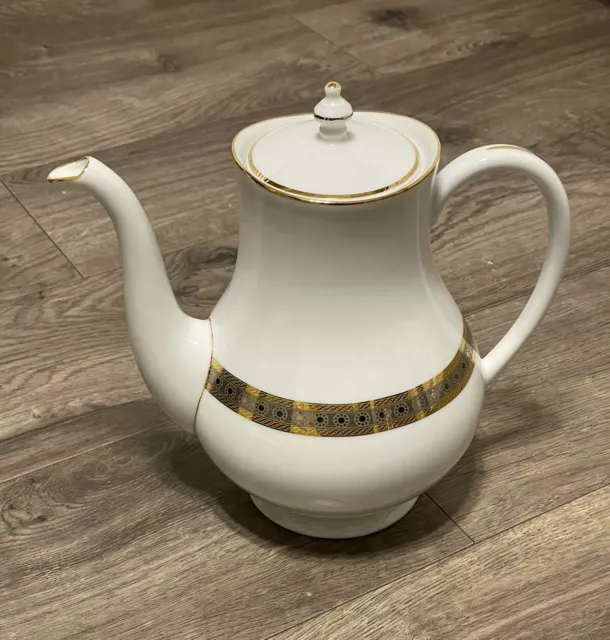 Haviland Limoges Place Vendome Tea Pot Gold 9x6.5” NEW MADE IN FRANCE