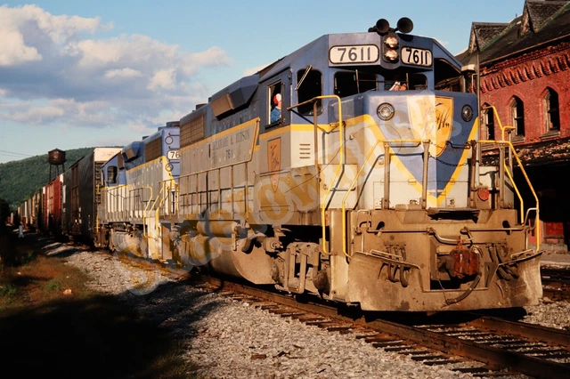 Vtg 1979 Train Slide 7611 Delaware & Hudson Engine X3K007