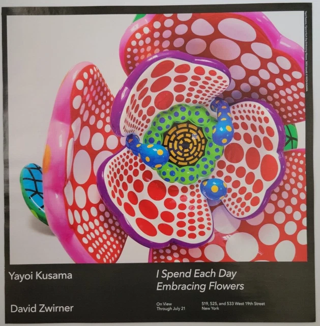 YAYOI KUSAMA/DAVID ZWIRNER Exhibition NYC Ad Artforum 2023 10x10.5" £15