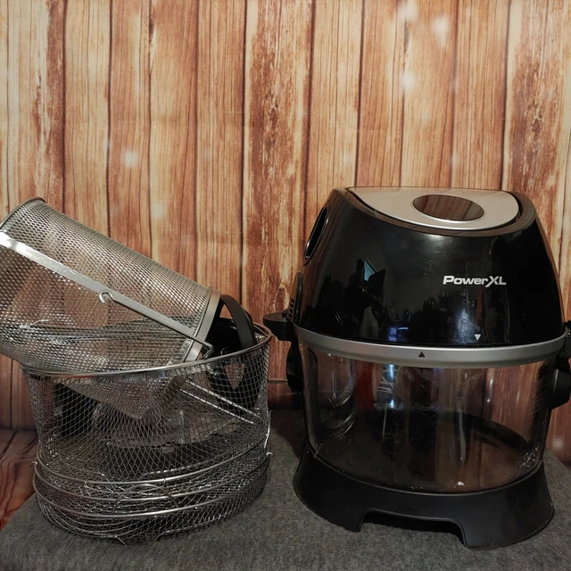 PowerXL Turbo Air Fryer XL 10QT Glass Bowl & Accessories LED Digital Touchscreen