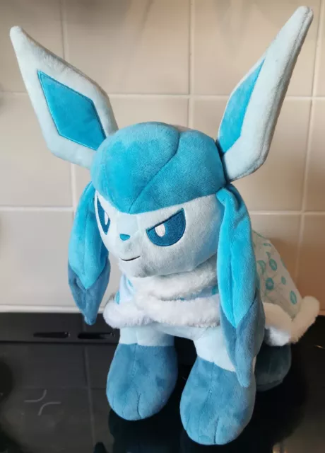 Build A Bear Pokemon Glaceon Plush Soft Toy BAB  With Cape